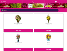 Tablet Screenshot of deansdesignsflowers.com
